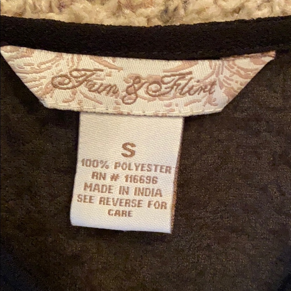 Fun & Flirt Sheer Top Black White - Picture 13 of 16